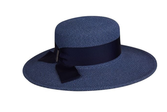 Lelaffet Cameroonian Wide Brim Hat Bamileke Bamenda Sunhat for Women Beach  Sun Protection Hat Blue 
